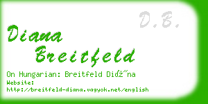 diana breitfeld business card
